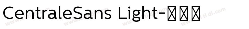 CentraleSans Light字体转换